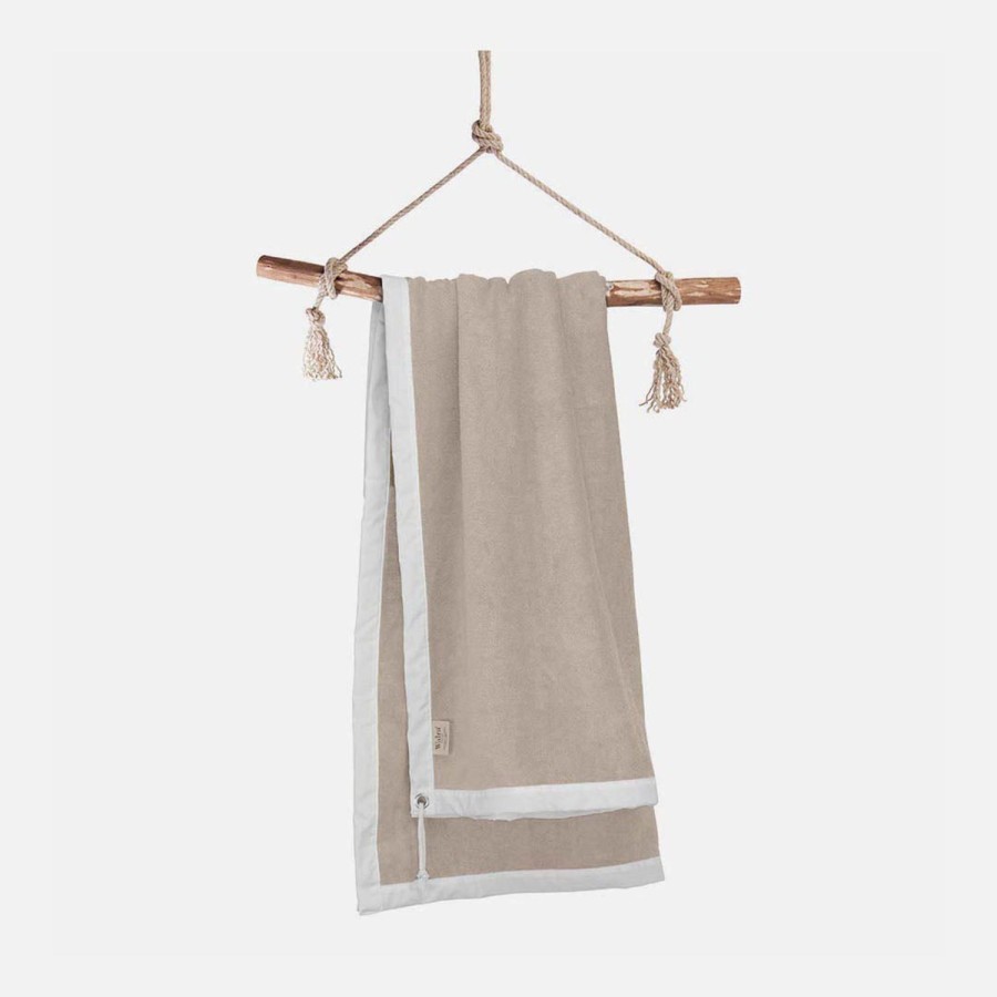 Badtextiel Walra Strandlakens | Strandlaken Italian Taupe